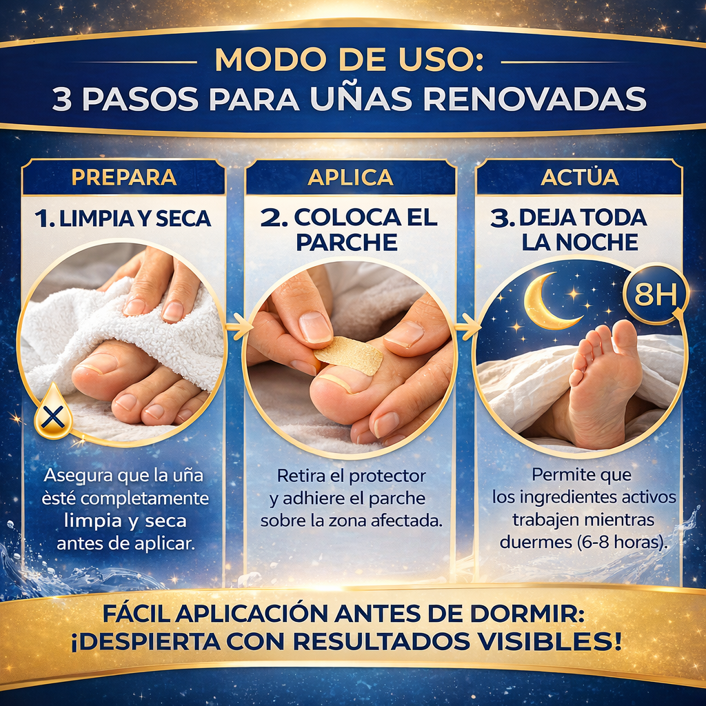 RoyalPrestige - Parches Anti-Hongos para Uñas