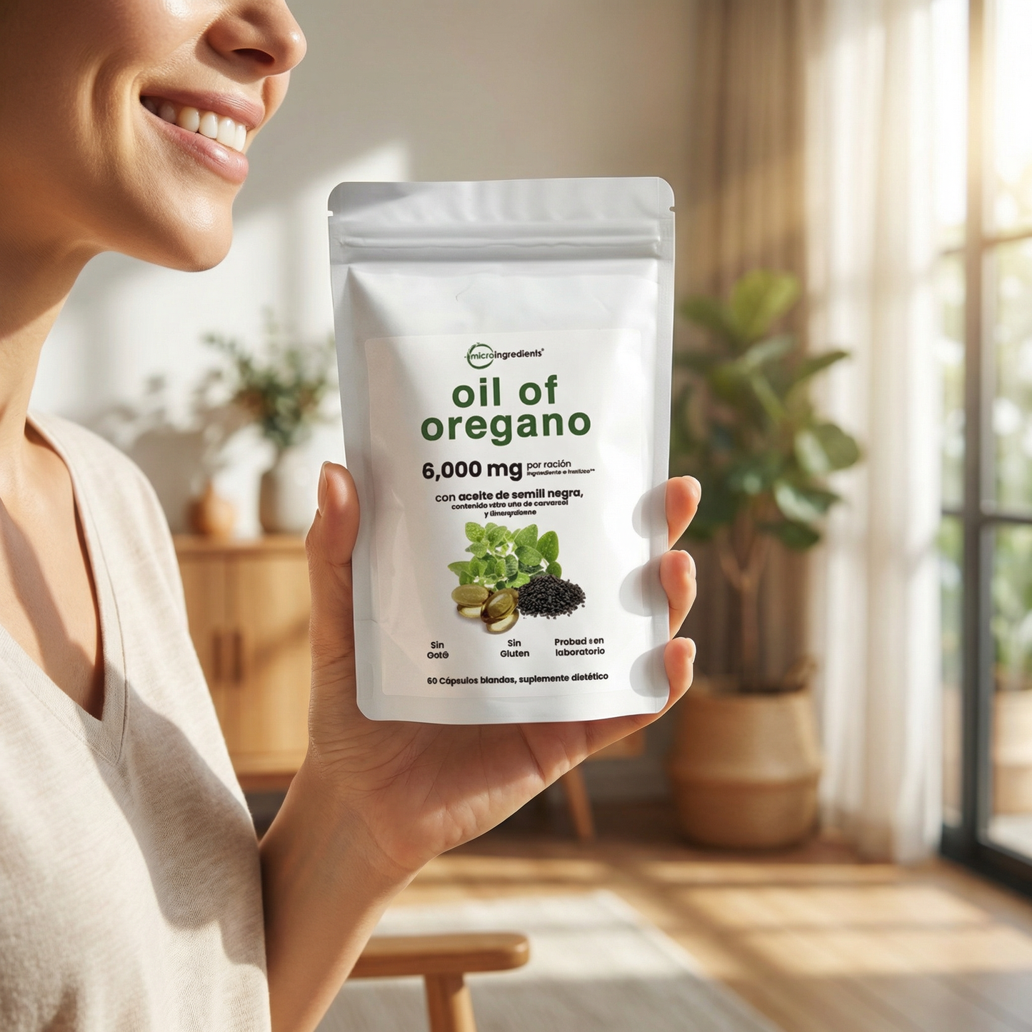Aceite De Orégano -  6000 Mg 60 capsulas