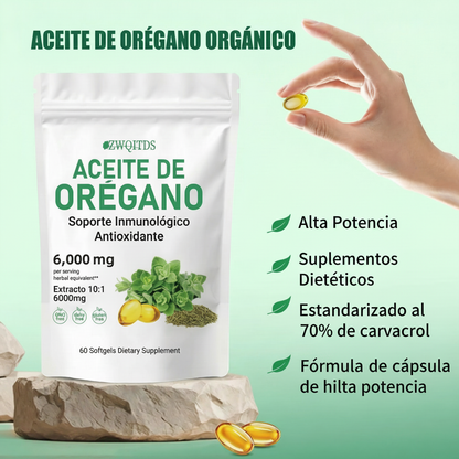 Aceite De Orégano -  6000 Mg 60 capsulas